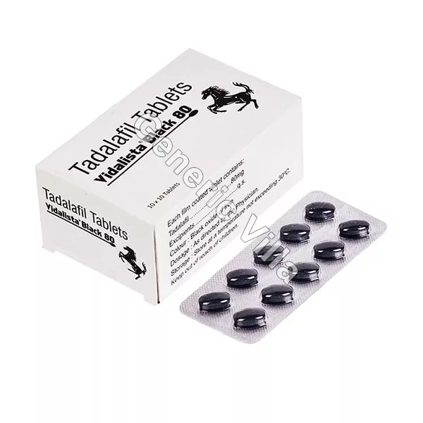 Vidalista Black 80mg High Strength ED Tablets - Genericvilla