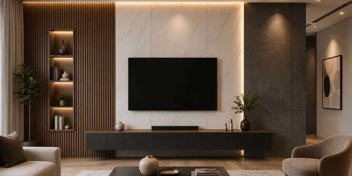 Transform Your Interiors with Blue-Brown Marble PVC Wall Panels